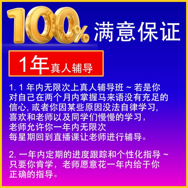 1 年内无限次上真人辅导班